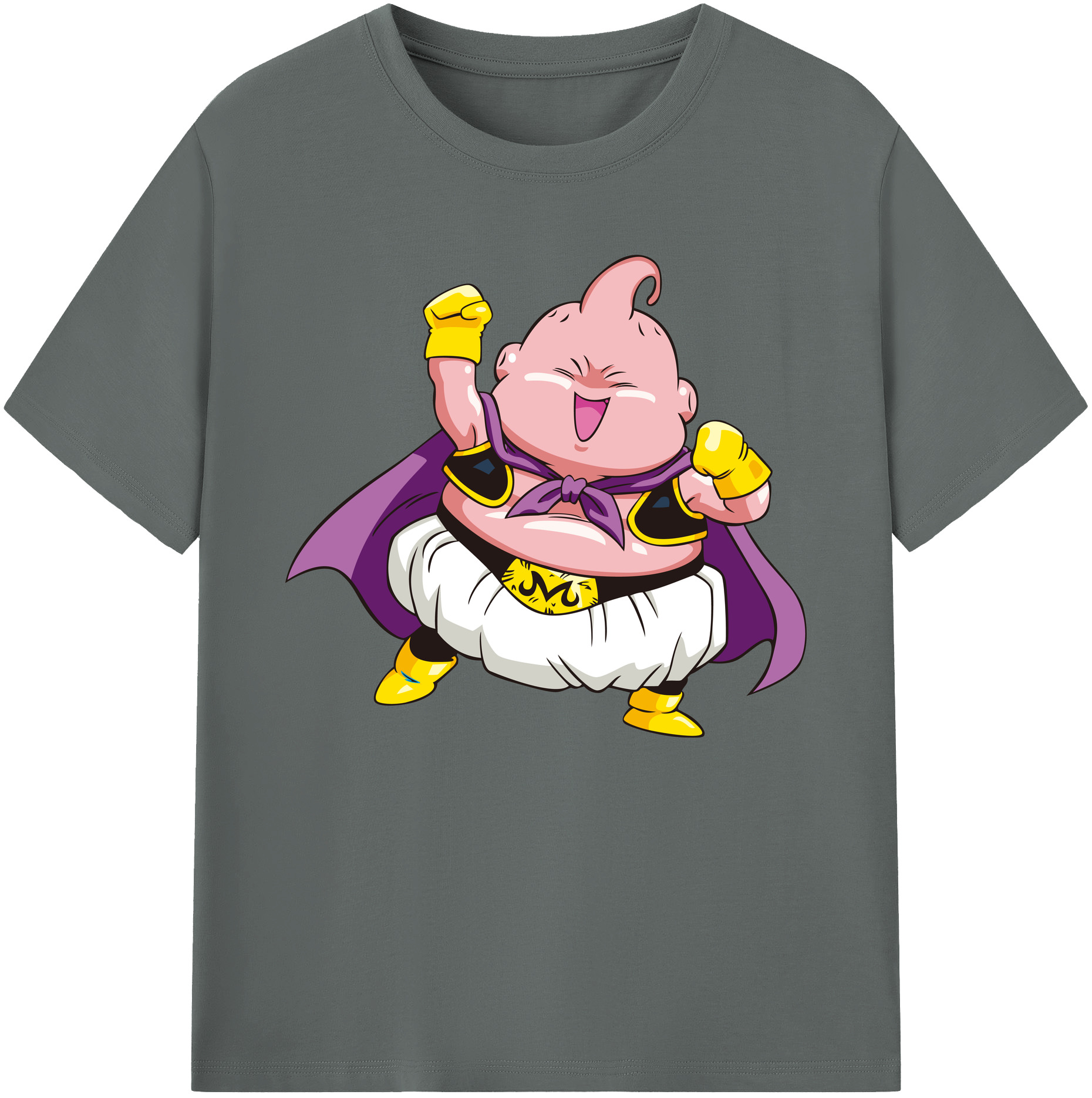 （画像用） ドラゴンボール 魔人ブウ DRAGON BALL Majin Buu 綿100％ メンズ半袖Tシャツ｜肌触りやわらか＆通気性